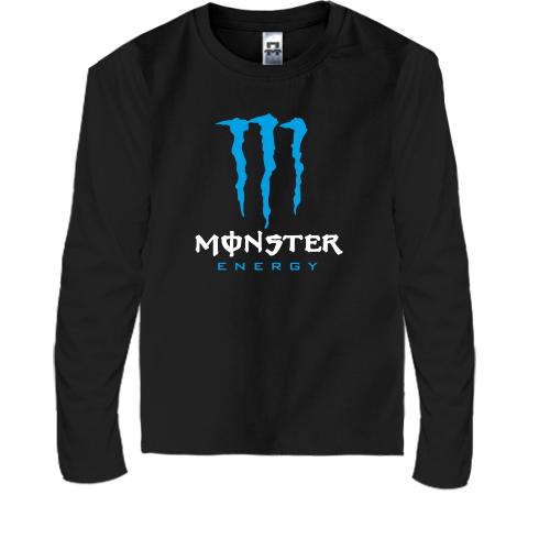 Детская футболка с длинным рукавом Monster energy (blue)