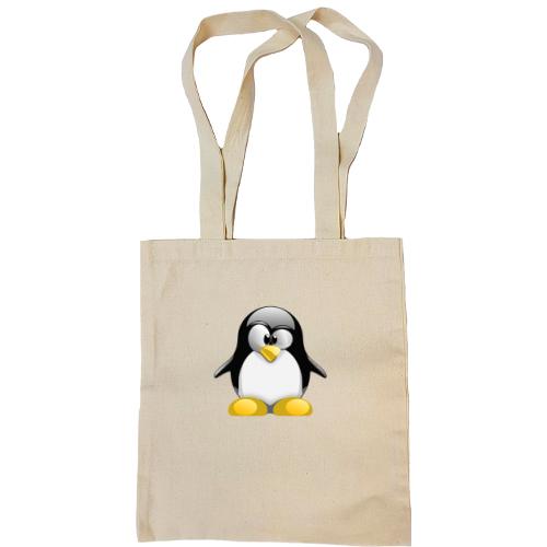 Сумка шоппер Пингвин Ubuntu