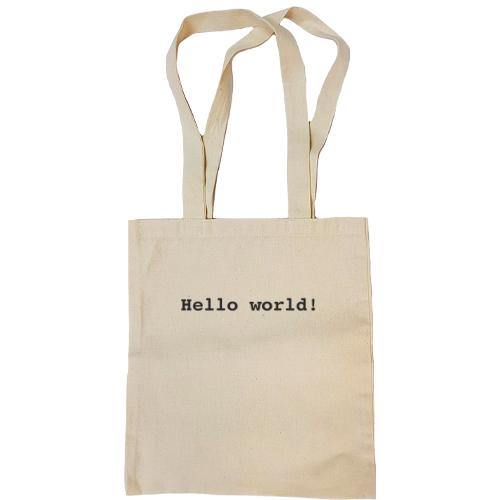 Сумка шоппер Hello World!