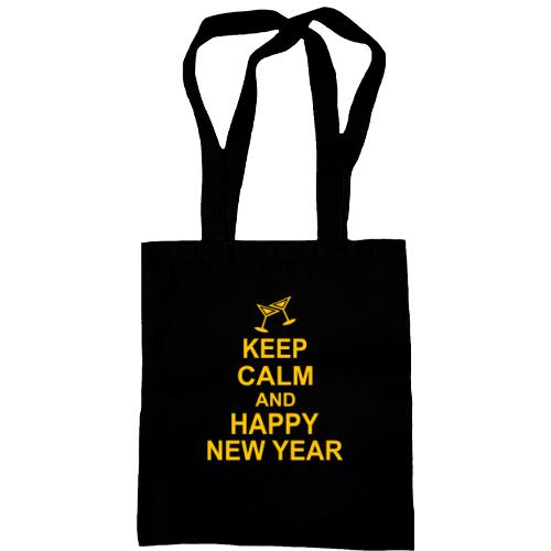 Сумка шоппер Keep calm and Happy New Year