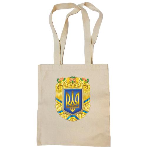 Сумка шоппер с большим гербом Украины (3)