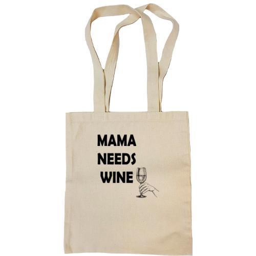 Сумка шопер Mama needs Wine