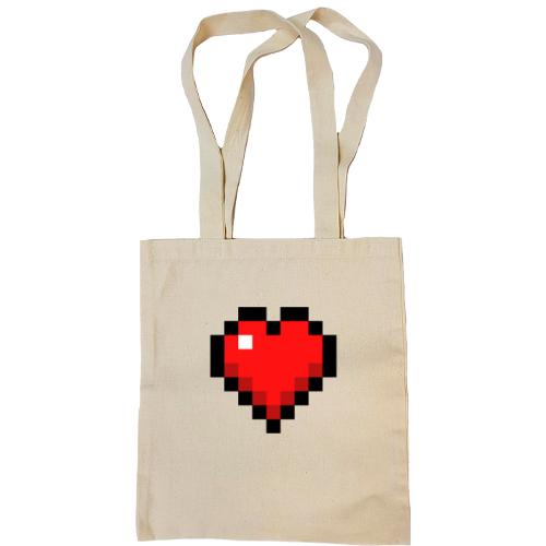 Сумка шопер Minecraft heart