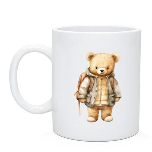 Чашка Ведмедик Тедді з рюкзаком
