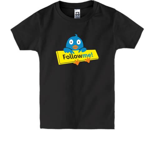 Детская футболка Follow me (Твиттер)