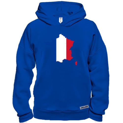 Худи BASE c картой-флагом Франции