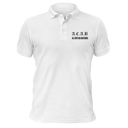 Чоловіча футболка-поло A. C. A. B (2)
