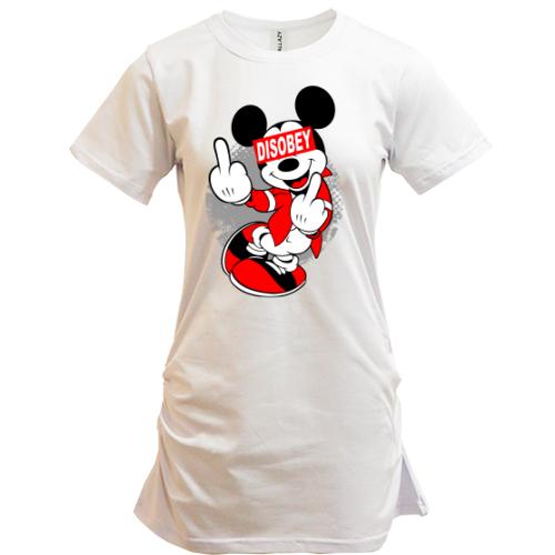 Подовжена футболка Disobey Mickey