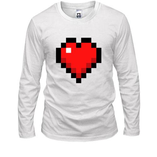 Лонгслив Minecraft heart