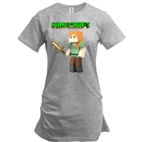 Подовжена футболка Minecraft Алекс
