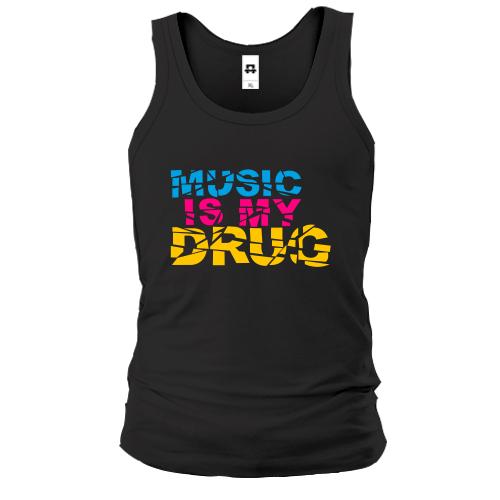 Чоловіча майка Music is my drug