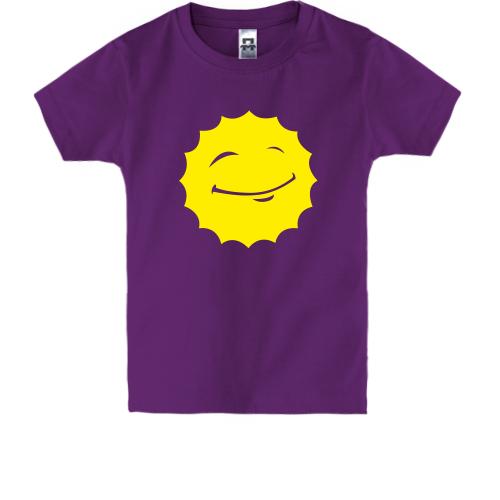 Детская футболка с солнышком-смайлом