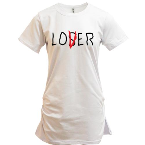 Подовжена футболка Loser - Lover 