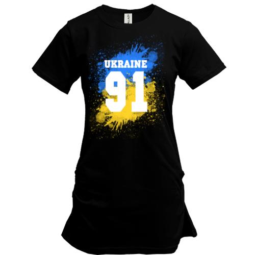 Подовжена футболка Ukraine 91