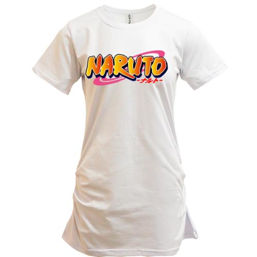 Подовжена футболка з лого Naruto
