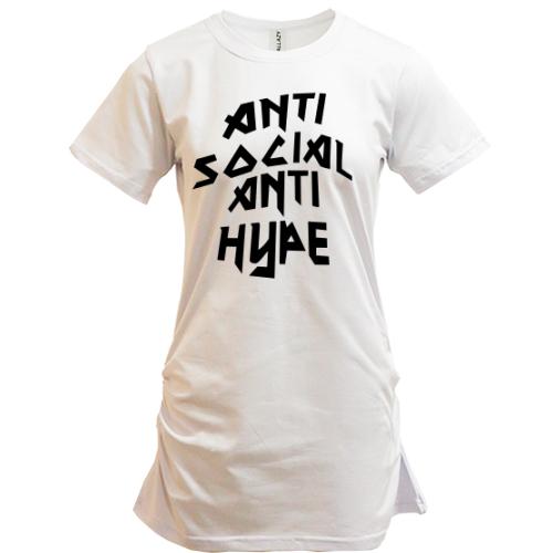 Подовжена футболка Anti Social Anti Hype