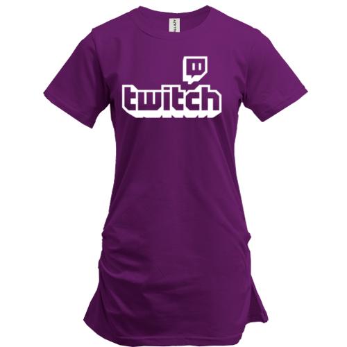 Подовжена футболка з логотипом twitch