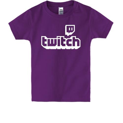 Детская футболка с логотипом twitch