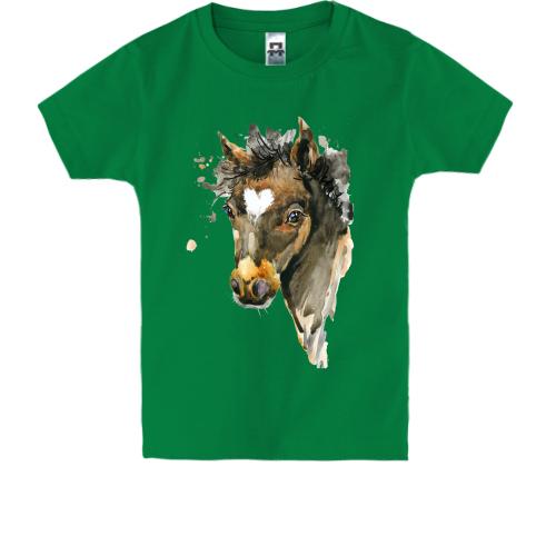 Детская футболка с лошадью (1)