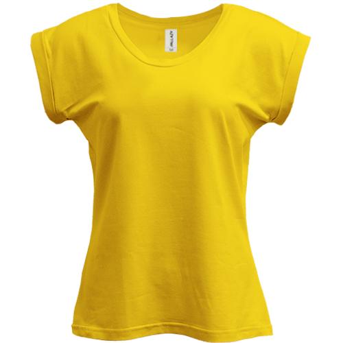 Женская желтая футболка PANI 