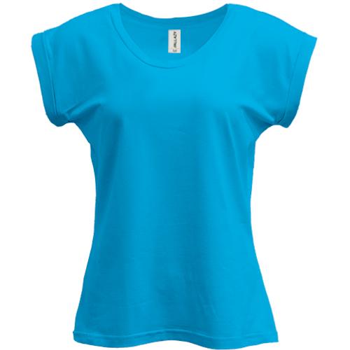 Женская голубая футболка PANI 
