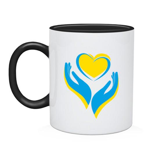 Чашка Ukraine heart