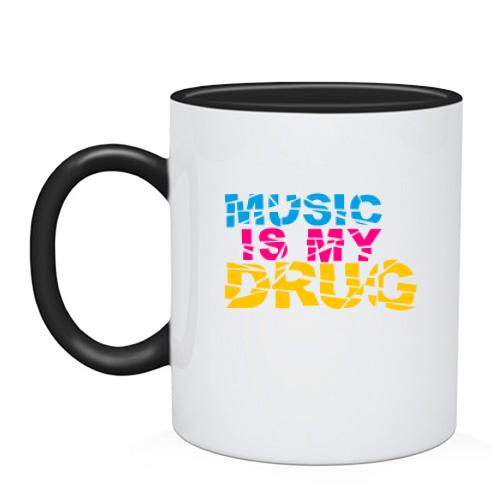 Чашка Music is my drug