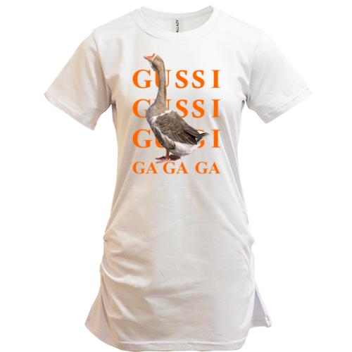 Подовжена футболка GUSSI Ga-Ga-Ga