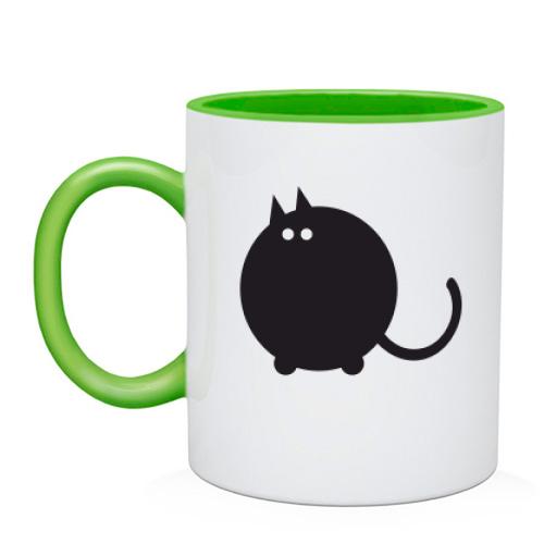 Чашка з товстим котом