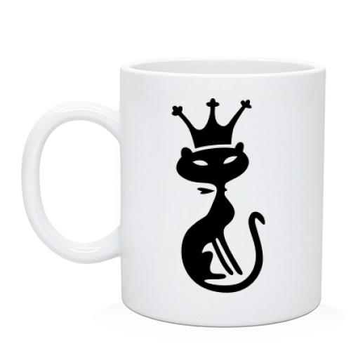 Чашка кошка - королевна