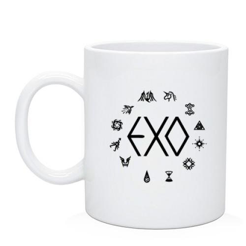 Чашка EXO с иконками