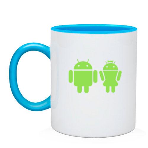 Чашка Android couple