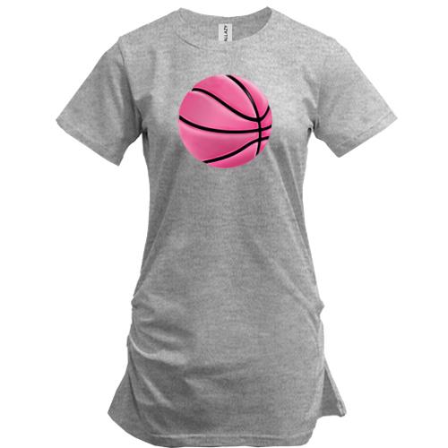 Туника с розовым баскетбольным мячом