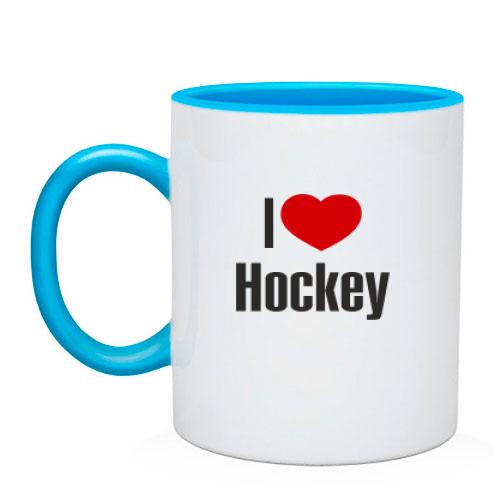 Чашка Я люблю хоккей