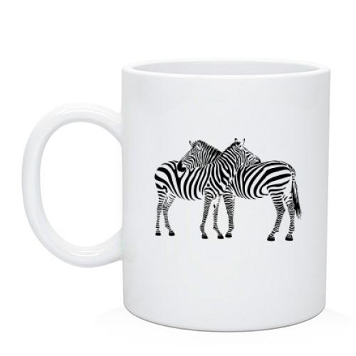 Чашка с зебрами
