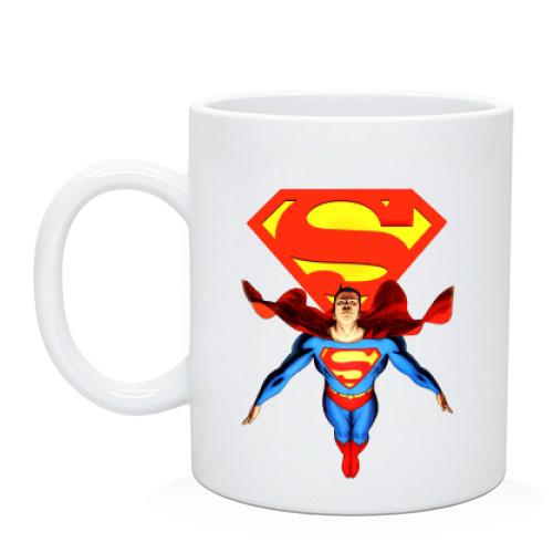 Чашка Летящий супермен