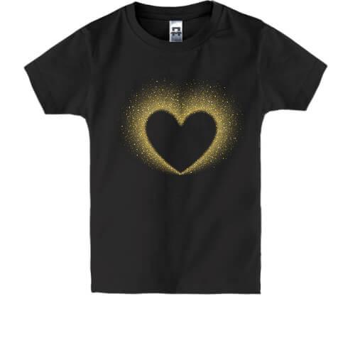 Детская футболка с сердцем (фон)