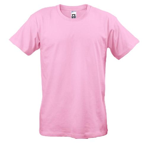 Мужская розовая футболка
