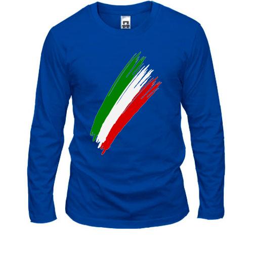 Лонгслив с цветами флага Италии