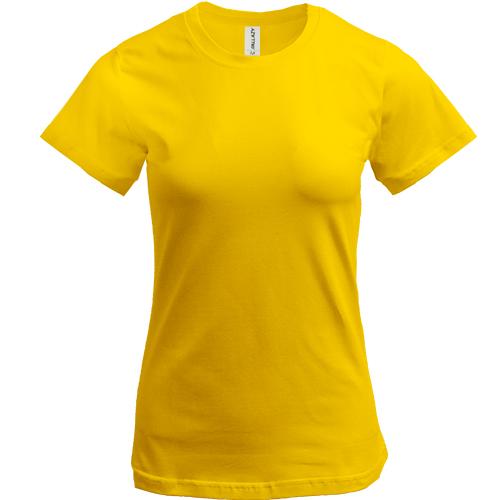 Жіноча жовта футболка 