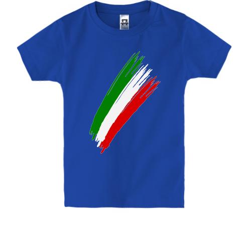 Детская футболка с цветами флага Италии