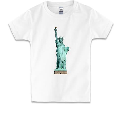 Детская футболка cо статуей свободы в цвете