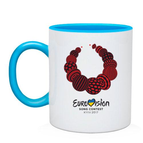 Чашка Eurovision Ukraine (с бусами)