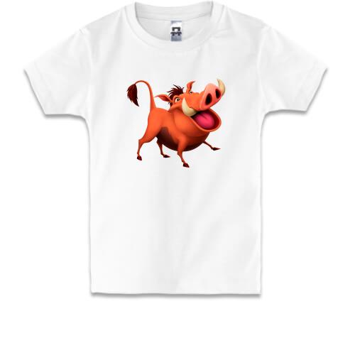 Детская футболка с Пумбой (Король лев)