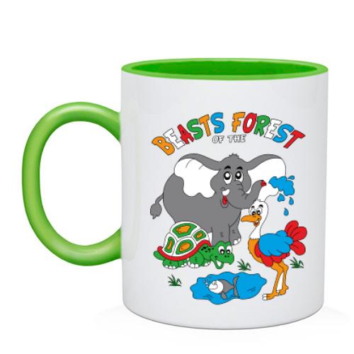Чашка beasts forest