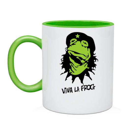 Чашка с лягушкой  Viva la Frog