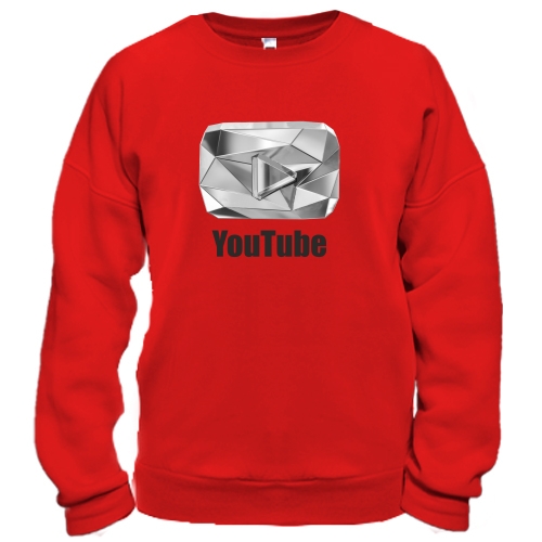 Свитшот с бриллиантовым логотипом YouTube