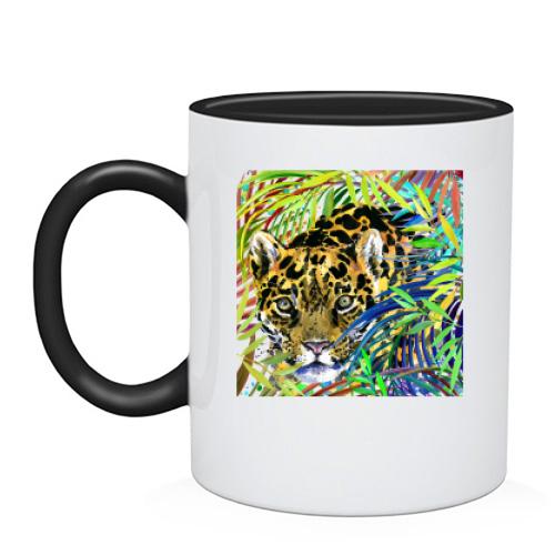 Чашка с леопардом 