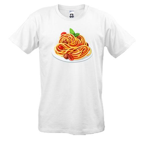 Футболка со спагетти