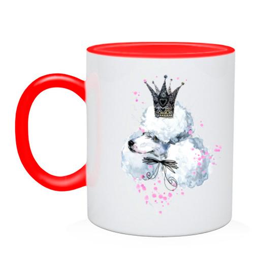 Чашка с пуделем в короне